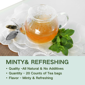 Bustine di Tè alla Menta Piperita Naturale Essiccata, Etichetta Privata - Product Image 4