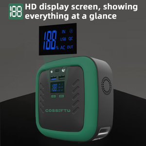 Solar <strong>Plug</strong> Outlet Portable <strong>Power</strong> Station 80W Solar Powered <strong>Generator</strong> <strong>With</strong> Panels 36W Included - Product Image 5