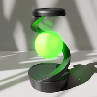 Veilleuse en Lévitation, Chargeur Sans Fil et Lampe de Chevet LED RGB avec Décoration à Détection de Mouvement pour Chambre