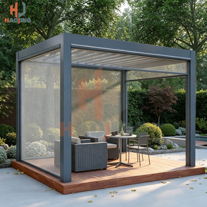 Kit de pergola moderne en aluminium sur mesure, cadre en alliage anti-corrosion, auvent résistant aux intempéries, espace de repas en plein air, espace de détente naturel - Product Image 4