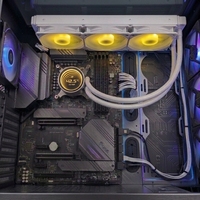 Pompa Radiator CPU 360 Water, Kipas ARGB, Pendingin Prosesor Komputer untuk Gamer, LGA 1851 1700 115 2011 AMD AM5 AM4