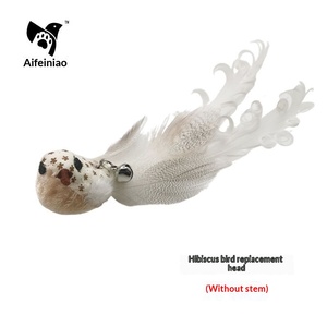 Aifeiniao Meilleure Vente Tête <span class=keywords><strong>de</strong></span> remplacement pour baguette <span class=keywords><strong>de</strong></span> chat à plumes et clochette, résistante aux morsures, jouet auto-entretenant pour chat - Product Image 6