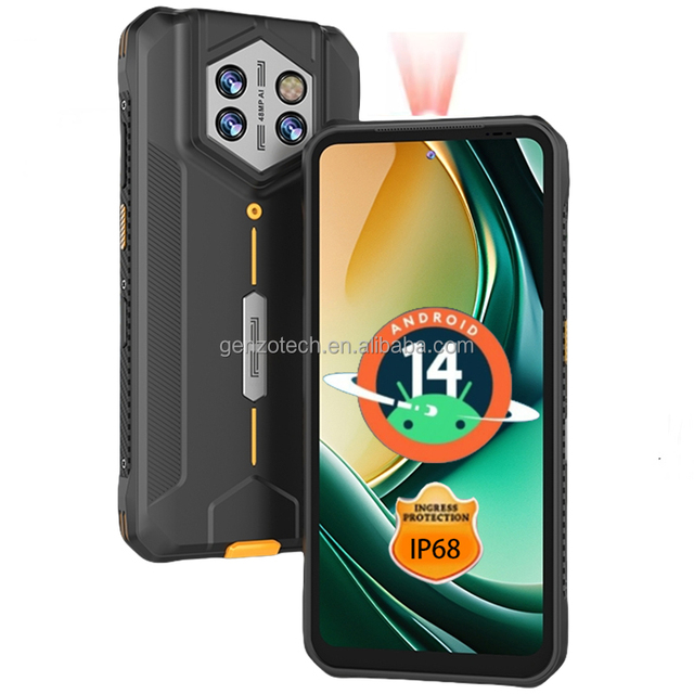 6.5 Inch 8+128GB IP68 Rugged Phone & PDAS With Fingerprint Android 14 Smart POS Rugged PDA Barcode Scanner Handheld Android PDA