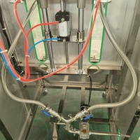 Petite machine de remplissage de liquides par pesage pour l'huile, machine de remplissage par pesage à 2 têtes avec moteur servo