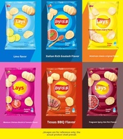 Groothandel 70G Hete Loempia Chips Verschillende Gearomatiseerde Gepofte Voedingsmiddelen Halfzachte Textuur Legt Merk Exotische Fruitgroentesnacks