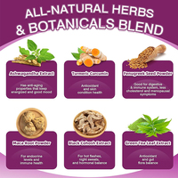 Capsules de Probiotiques OEM Équilibre pH Prébiotiques 120 Milliards de UFC Ashwagandha Maca Extrait Naturel d'Herbes pour la Ménopause