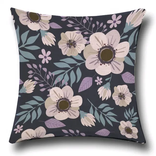 Custom digital print blank linen cotton cushion covers