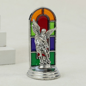 Artigianato religioso cattolico in metallo santo figlio vergine maria angeli mostra stand croce ornamenti decorativi pezzi - Product Image 4