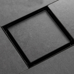 Griglia <span class=keywords><strong>di</strong></span> <span class=keywords><strong>scarico</strong></span> a pavimento nera moderna anti-odore quadrata a scomparsa in acciaio inossidabile <span class=keywords><strong>per</strong></span> piastrelle 10x10cm <span class=keywords><strong>per</strong></span> <span class=keywords><strong>scarico</strong></span> e raccolta liquami - Product Image 3