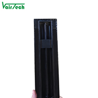 Cvc climatisation plafond noir alimentation en aluminium air à fente unique diffuseur linéaire évent