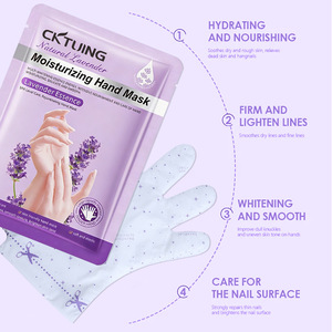Mascarilla hidratante para manos Cktuing, esencia de lavanda, hidratante, nutritiva, blanqueadora, reafirmante, cuidado para las manos - Product Image 1