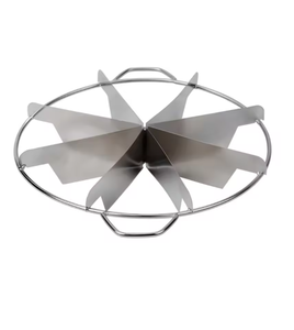 Coupe-tarte en acier inoxydable 8 tranches pour des coupes circulaires uniformes et élégantes – Outil couteau à gâteau - Product Image 1