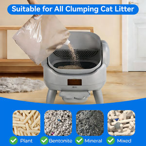 La plus grande litière autonettoyante, design ouvert, commande par application, toilette automatique pour chat, adaptée aux chats de race Maine Coon et à plusieurs chats - Product Image 6