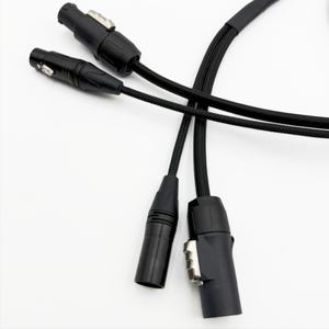 Câble hybride d'alimentation XLR 3P 4P <span class=keywords><strong>5P</strong></span>, contrôle de la lumière, Powercon True1, <span class=keywords><strong>DMX</strong></span>/signaux/microphone, câble combiné - Product Image 4