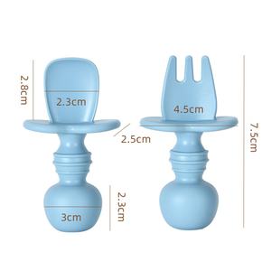 Cuchara <span class=keywords><strong>de</strong></span> bebé <span class=keywords><strong>de</strong></span> silicona <span class=keywords><strong>de</strong></span> grado alimenticio, patrón sólido libre <span class=keywords><strong>de</strong></span> BPA <span class=keywords><strong>para</strong></span> bebés <span class=keywords><strong>de</strong></span> <span class=keywords><strong>6</strong></span> <span class=keywords><strong>meses</strong></span>, vajilla suplementaria <span class=keywords><strong>para</strong></span> niños - Product Image 4