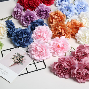 Flores Artificiales de Peonía Lichao, 3 Cabezas, Flor de Seda, Decoración para Bodas y Hogar, Accesorios para Exteriores - Product Image 2