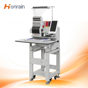 Máquina de Bordar HONRAIN de 9 Agujas y un Solo Cabezal, <span class=keywords><strong>Precio</strong></span> de Fábrica en China, <span class=keywords><strong>para</strong></span> Bordar Camisetas, Gorras y Ropa, <span class=keywords><strong>para</strong></span> Tiendas de Diseño - Product Image 1