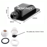 Garniture d'entrée de câble solaire en plastique ABS étanche pour système de montage solaire de camping-car, bateau, motorhome, caravane