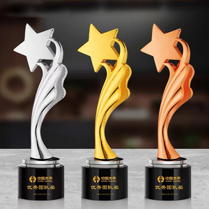 Regali Souvenir oro argento rame <span class=keywords><strong>stella</strong></span> trofeo resina - Product Image 2