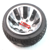 2 Buah Ban Kempes 205/30-10 Inci dengan Hub Roda Paduan Aluminium untuk Aksesori ATV Go Kart 4 Roda yang Diperbarui