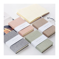 Cahier de fournitures scolaires à couverture rigide en lin A5 imprimé personnalisé avec couverture en tissu planificateur de fantaisie en promotion Notebook3310
