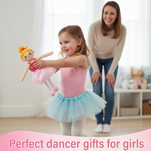 Poupées Princesse Ballerine Douces, Jouet en Peluche pour Bébé Princesse, Idéal pour les Amoureuses du Ballet, les Danseuses, les Sœurs, Cadeaux d'Anniversaire, Fête des Enfants - Product Image 4