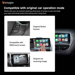 Ewaygps Livraison Gratuite Garantie 2 Ans Navigation Voiture Lien Carplay Android Auto Adaptateur avec GPS pour Peugeot Citroën - Product Image 3