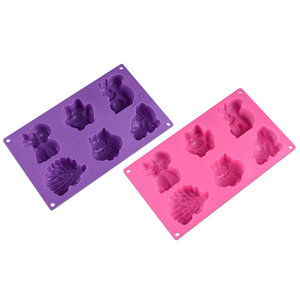 Stampo per torta in Silicone a forma di animale 8 fori per torte da cucina stampo per 100% alimenti stampi in Silicone per cioccolato strumenti per torta - Product Image 5