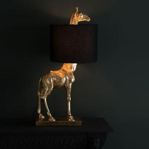 Lampe <span class=keywords><strong>girafe</strong></span> dorée Antique <span class=keywords><strong>en</strong></span> résine, impression personnalisée, produit de luxe, thème Animal, table de chevet, luminaire décoratif d'intérieur, existe <span class=keywords><strong>en</strong></span> plusieurs couleurs - Product Image 5