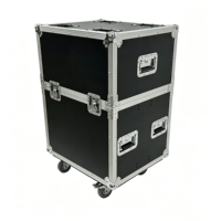 Flight case OEM empilable pour enceinte Line Array CCL8 avec 4 roues et rainures de superposition intégrées