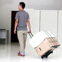 Travelsky personnalisé capacité max 45kg facile à transporter avion pliant chariot à bagages à vendre