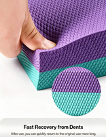 CampTeck U7339 Balance TPE Schaumstoffmatte Leichtgewichtig Rutschfest Stabilität Kraft Yoga Unterstützung Kerntraining Blau L 40 33 5 cm