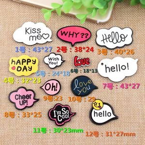 Venta caliente <span class=keywords><strong>Kissme</strong></span> Hello Lovediy dibujos animados acrílico Graffiti parche arena movediza teléfono caso pelo Clip decoraciones resina accesorios DIY - Product Image 6