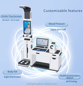 เครื่องชั่งน้ำหนักทางการแพทย์สำหรับโรงพยาบาล XINDINGHENG รุ่น DHM-T600 <span class=keywords><strong>วัด</strong></span>ไขมันในร่างกาย <span class=keywords><strong>ความ</strong></span>แม่นยำ 0.1 กก. หน้าจอสัมผัส LCD HD ขนาด 24x21.5 นิ้ว โครงสร้างเหล็ก - Product Image 3