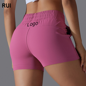 RUIQUWIN Pantalones Cortos de Yoga de Alta Calidad para Mujer Pantalones Cortos Atléticos Transpirables Personalizados Pantalones Elásticos para Correr - Product Image 1