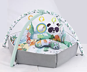 2023 Nieuwe Aankomst 4-In-1 Baby Spelen Gym Activiteit Gym Ballenbak Verdikking Buiktijdmat Met Zintuiglijke Speelgoedmat Voor Baby - Product Image 3