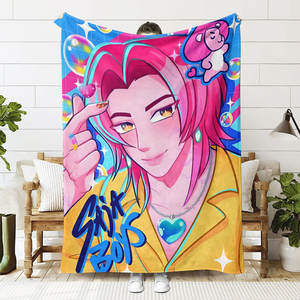 Nueva Manta de Felpa Suave con Estampado de Dibujos Animados Saja para Niños, K-POP, Demon Hunters, Superventas - Product Image 2