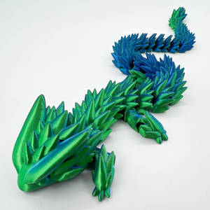Statuetta di Drago Personalizzata e Articolata con Dettagli Intricati, Modello 3D Edizione Imperatore, Oggetto da Collezione <span class=keywords><strong>Fantasy</strong></span> Unisex - Product Image 2