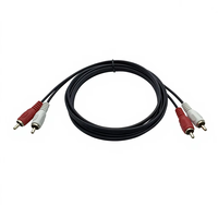 2M 30AWG RCA-Audiokabel - 2 RCA auf 2 RCA Stecker Rot-Weiß Stereo-Audiokabel