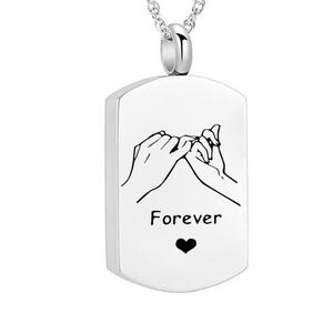 Joyas de cremación para cenizas <span class=keywords><strong>Acuerdo</strong></span> para siempre Collar de corazón para cenizas Recuerdo Colgante conmemorativo - Product Image 3