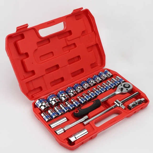 Juego de llave de tubo de trinquete de 1/2 pulgadas de servicio pesado de 32 piezas, herramienta Spannar <span class=keywords><strong>Goti</strong></span> con caja de transporte - Product Image 5