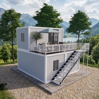 Maison préfabriquée de luxe STC extensible 20ft 40ft, ignifuge A1, résistante aux tremblements de terre de niveau 8, compatible solaire