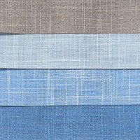 Nouveau design moderne Voile en polyester tissé aspect lin Tissu pour rideau transparent Ondulation pour rideaux de salon