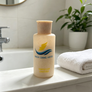 Champú y Acondicionador Ecológico Biodegradable 2 en 1 para Hotel, Botella Mini de Baño para Hotel con Grano de Trigo, Lavado de Cabello con Logotipo Personalizado para Hostelería - Product Image 3