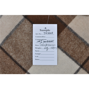 BLUE PHOENIX Europe Style Geometric Plant <strong>Tartan</strong> <strong>Throw</strong> Blankets Bulk 100% Wool Cozy Soft Winter Woven for Sofa - Product Image 6
