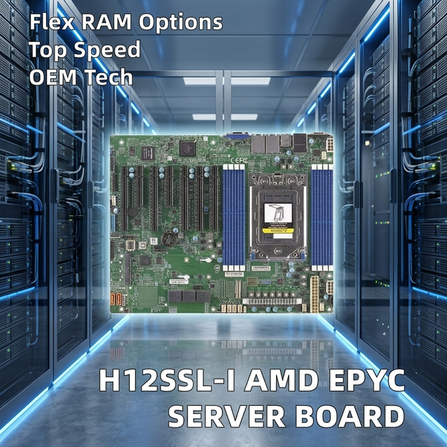H12SSL-I Single Channel Server Motherboard for AMD EPYC 7002/7003 High-Performance Enterprise PCBA Board Customizable RAM Copper