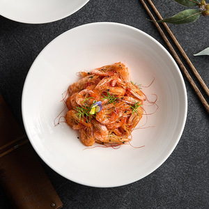 ชามเซรามิกสีขาวแบบกำหนดเองของ Round Rock สำหรับก๋วยเตี๋ยว ซุป สลัด ดีไซน์คลาสสิกสำหรับเสิร์ฟของหวานและอาหารในงานปาร์ตี้ - Product Image 5