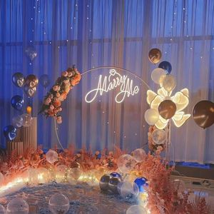 Enseigne néon personnalisée décorative de haute qualité douce personnalisée veux-tu m'épouser vente en gros laisse rester enseigne au néon pour la fête - Product Image 5