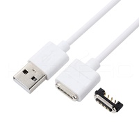 Câble de connecteur magnétique de charge USB 4 broches Hytepro White M511