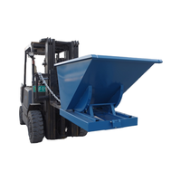 Chariot élévateur TS bacs basculants poubelle robuste auto-vidage trémie fourche camion en vrac manutention accessoire